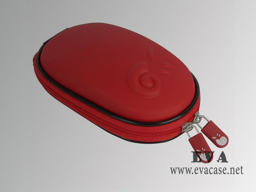 Hermitshell molded hard shell EVA foam computer mice storage case with